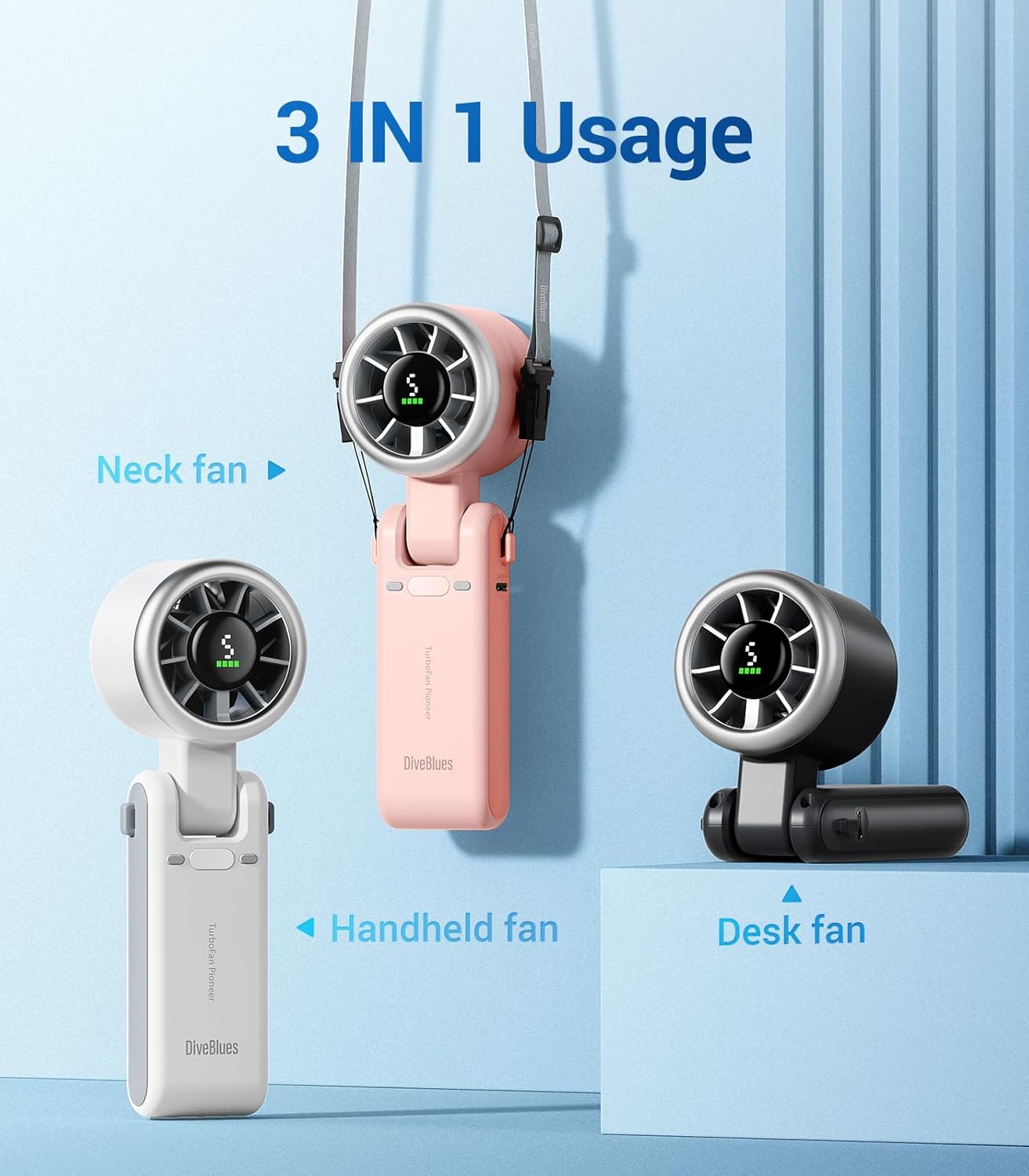 TurboBreeze™ 3-in-1 Cooling Fan